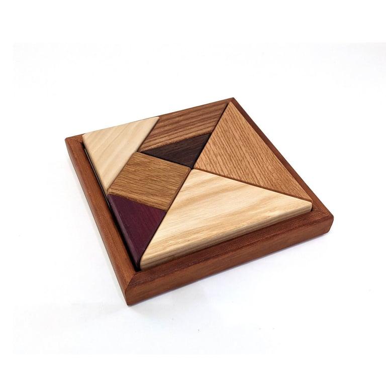 Montessori CDE Woodworking Tangram Puzzle Cherry