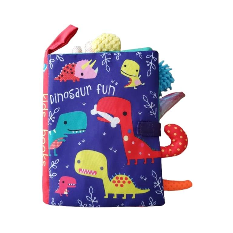 Montessori BabyLoveGiftsCo Soft Cloth Book Dinosaur Fun