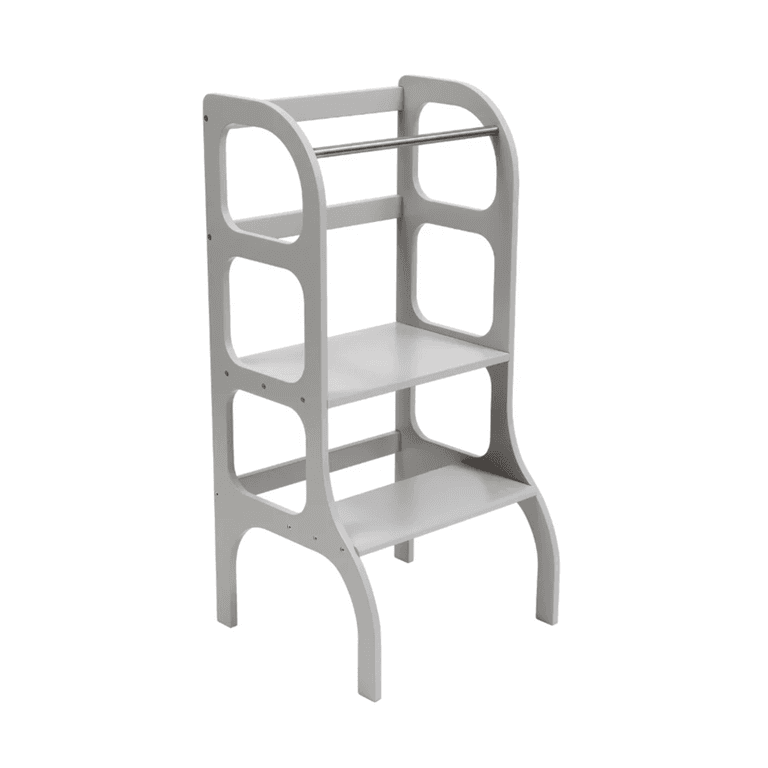 Montessori Ette Tete Step Up Toddler Tower Gray