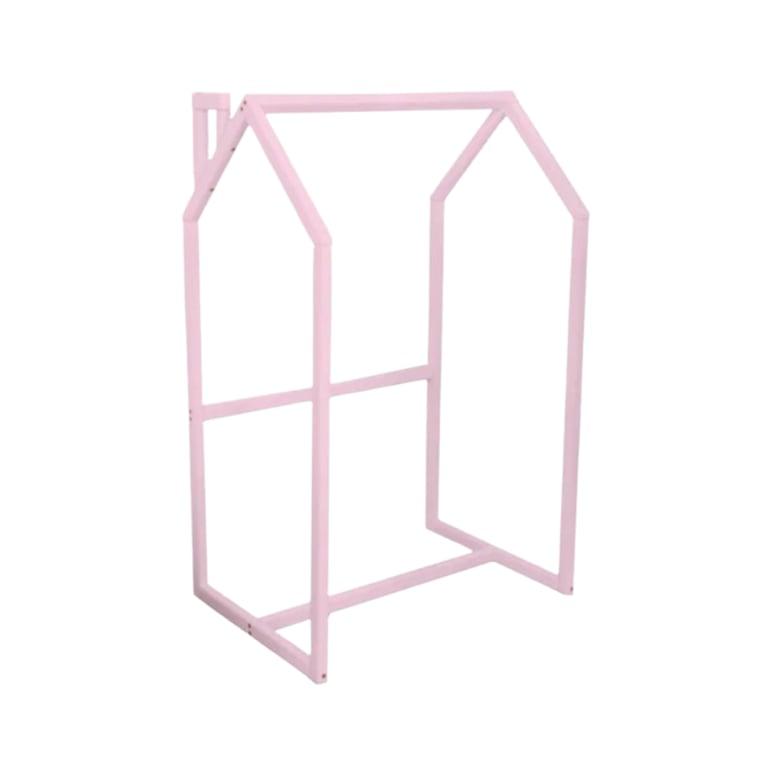Montessori BusyWood Kids Clothing Rack Pink