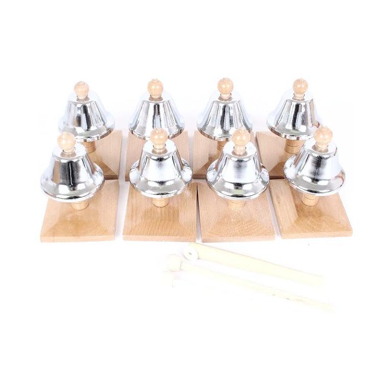 Montessori Pink Montessori Set of 8 Brown Bells Pitch Clock