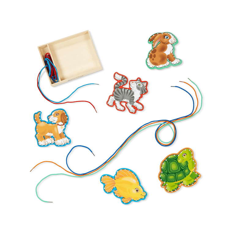 Montessori Melissa & Doug Lace and Trace Activity Set Pets