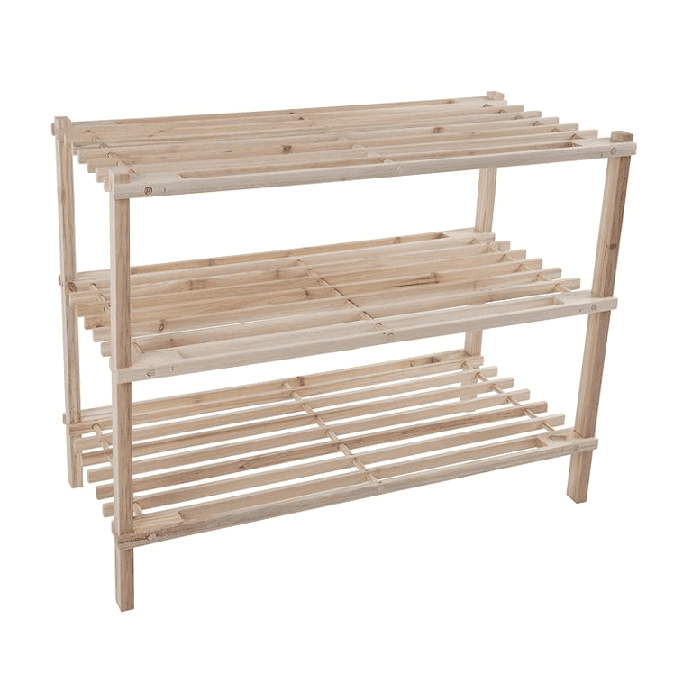 Montessori Lavish Home Wood Shoe Rack