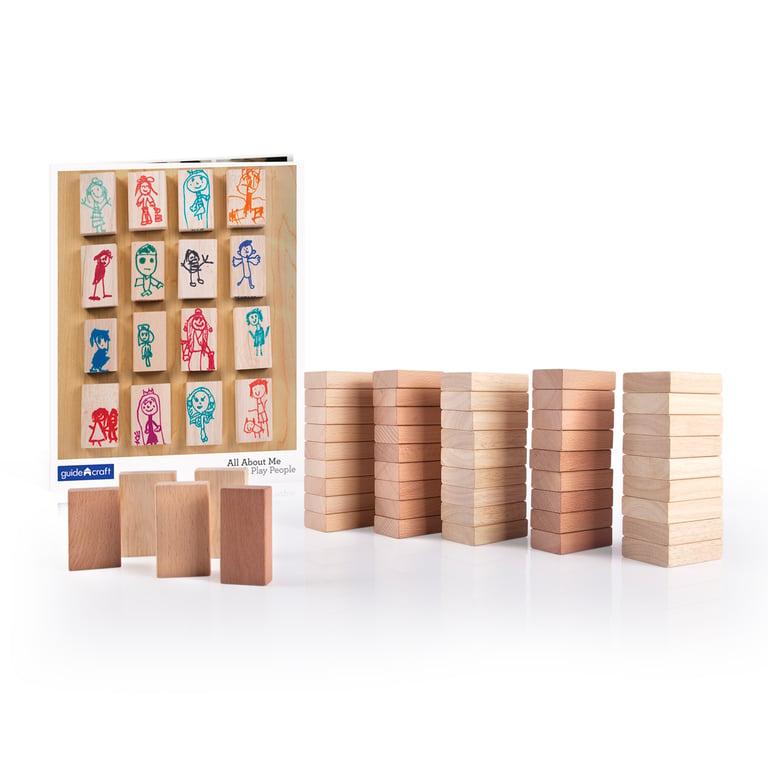 Montessori REU Guidecraft All About Me Block Play People Set 50 Pieces