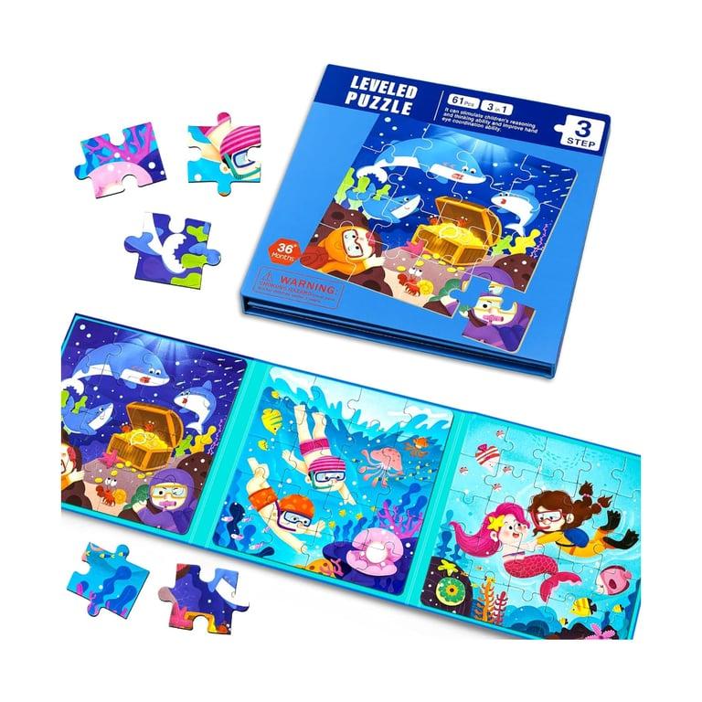 Montessori EREBADI Magnetic Puzzle Diving and Swimming