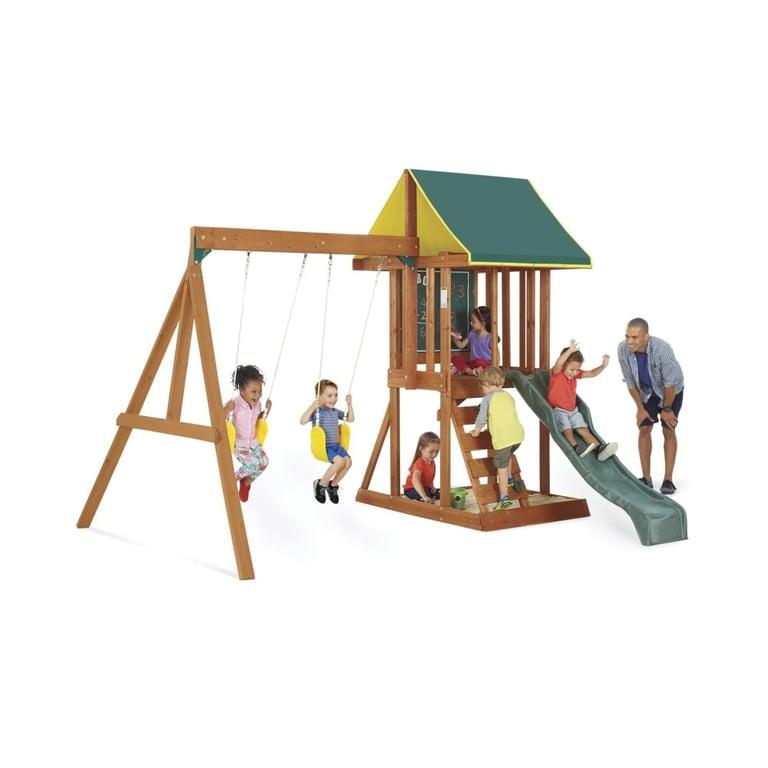 Montessori KidKraft Swing Set With Sandboxes Appleton