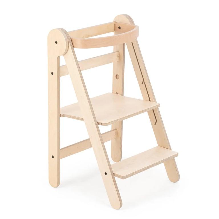 Montessori Mamatoyz Foldable Toddler Tower Natural