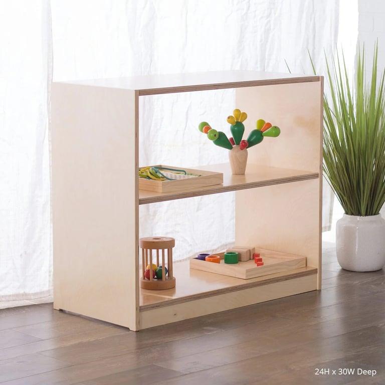 Montessori Sprout Kids Montessori School Open Back Shelving 24H 48W 14.5D