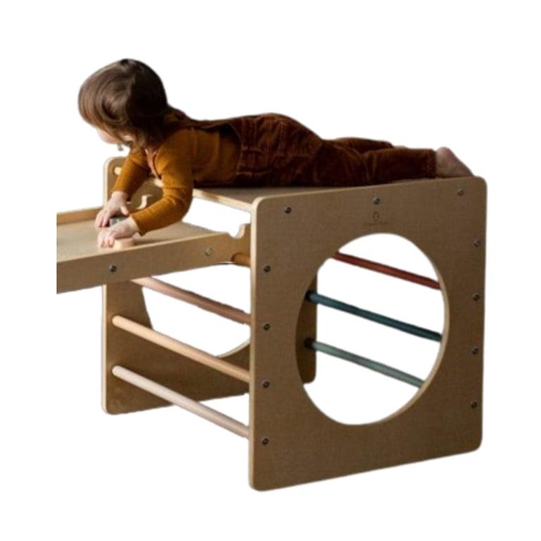 Montessori Cassarokids Climbing Cube Earth Tone