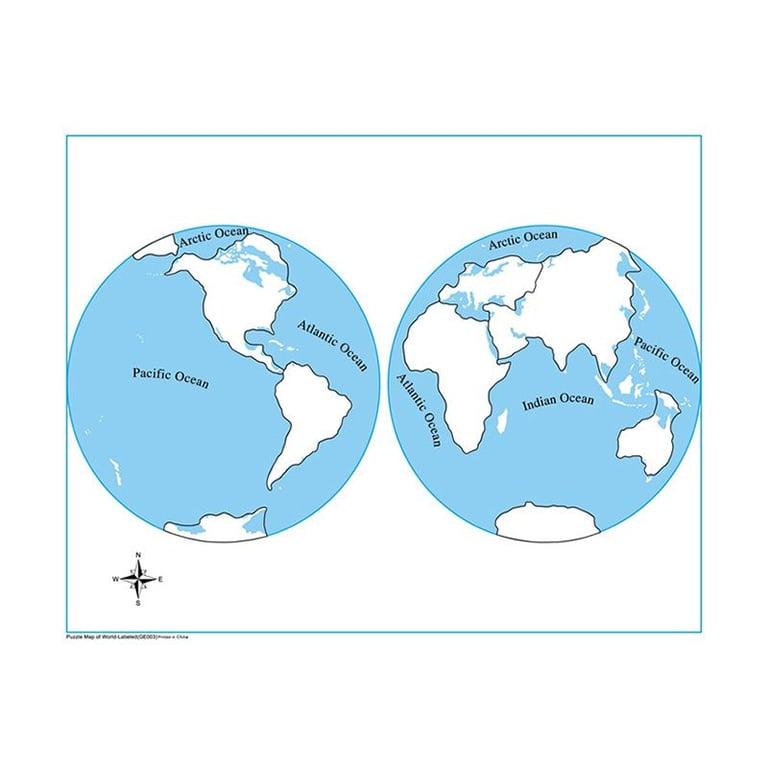 Montessori Kid Advance Montessori Unlabeled Control Map