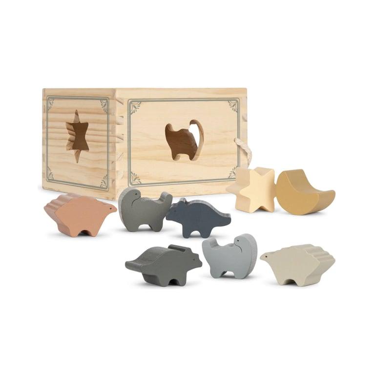 Montessori Playroom Collective Wooden Shape Sorter Dino