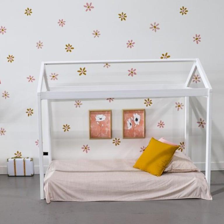 Montessori Out of the Cot Kids Cubby House Bed Double White 