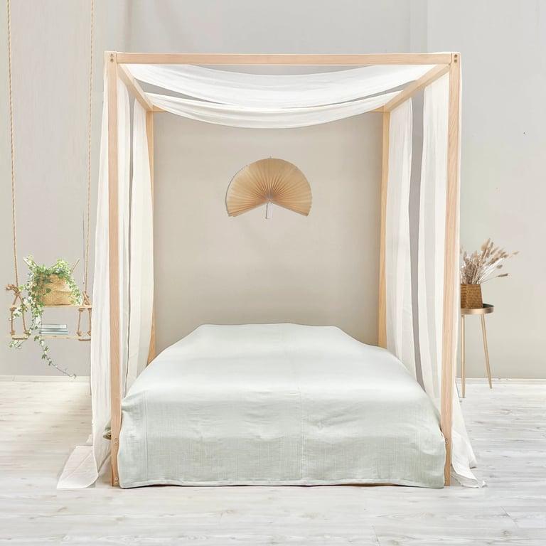 Montessori Simre Kids Four Poster Floor Bed Full