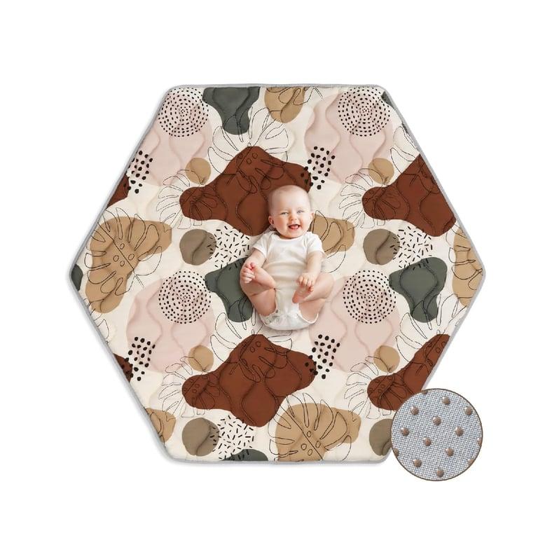 Montessori Blissful Diary Play Mat Boho Design Hexagon