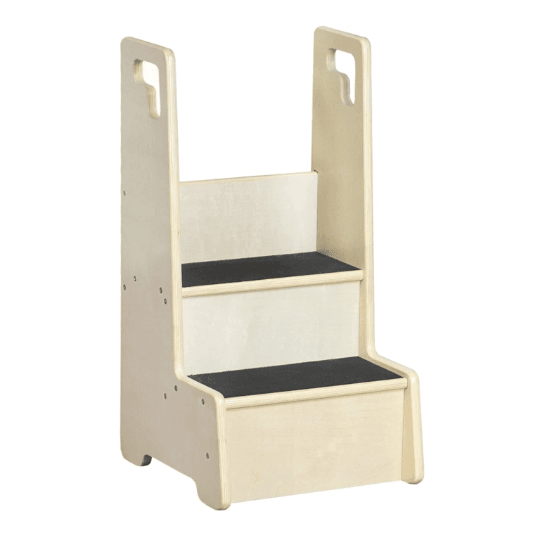 Montessori RRI Goods 2 Step Up Stool With Support Handles and Non Slip