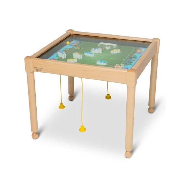 Montessori Gressco Soccer Square Magnetic Sand Activity Table Natural 18 Inches