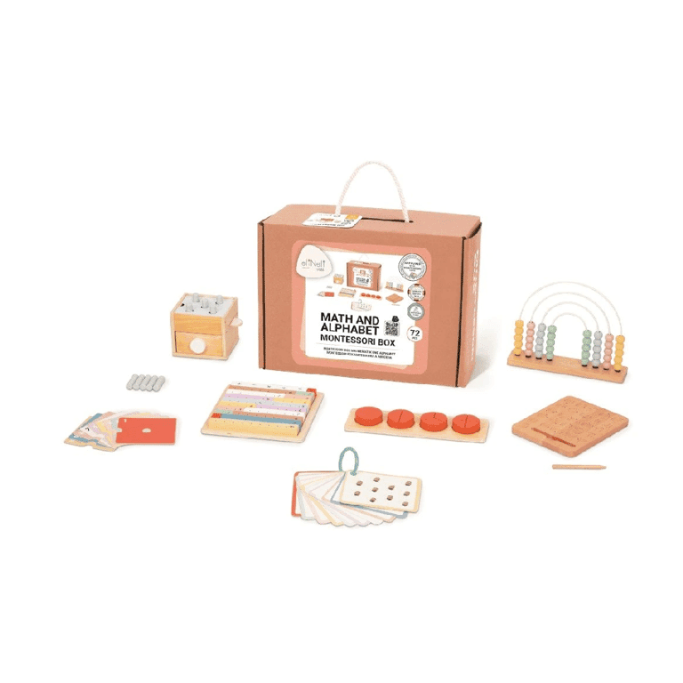 Montessori Elis Design Math and Alphabet Gift Set for 3 Years and Up