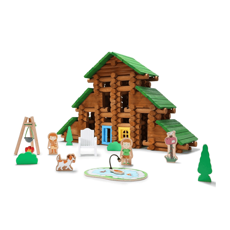 Montessori SainSmart Jr. Wooden Log Set Vacation 214 Pieces