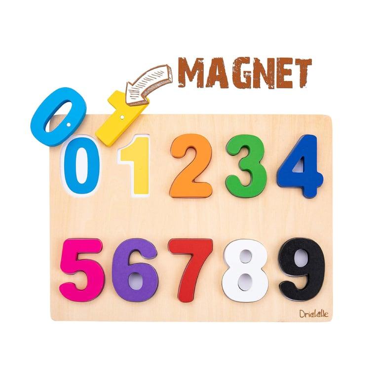 Montessori Driddle4Little Magnetic Wooden Number Puzzle