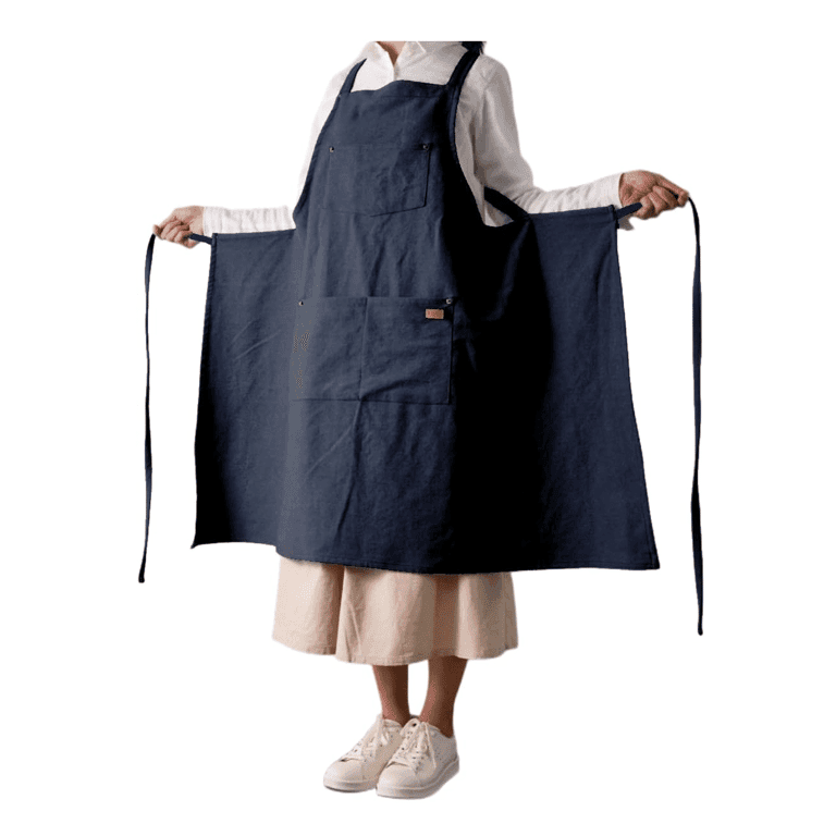 Montessori Gautsa Denim Matching Apron Dark Blue S