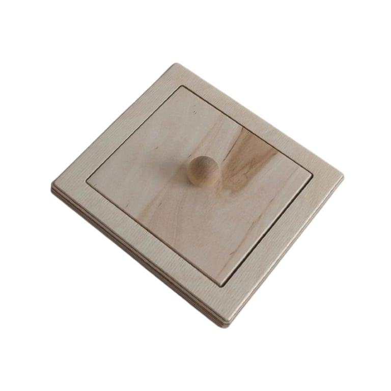 Montessori Tapintoys Montessori Wood Puzzle Peg Board Square Natural