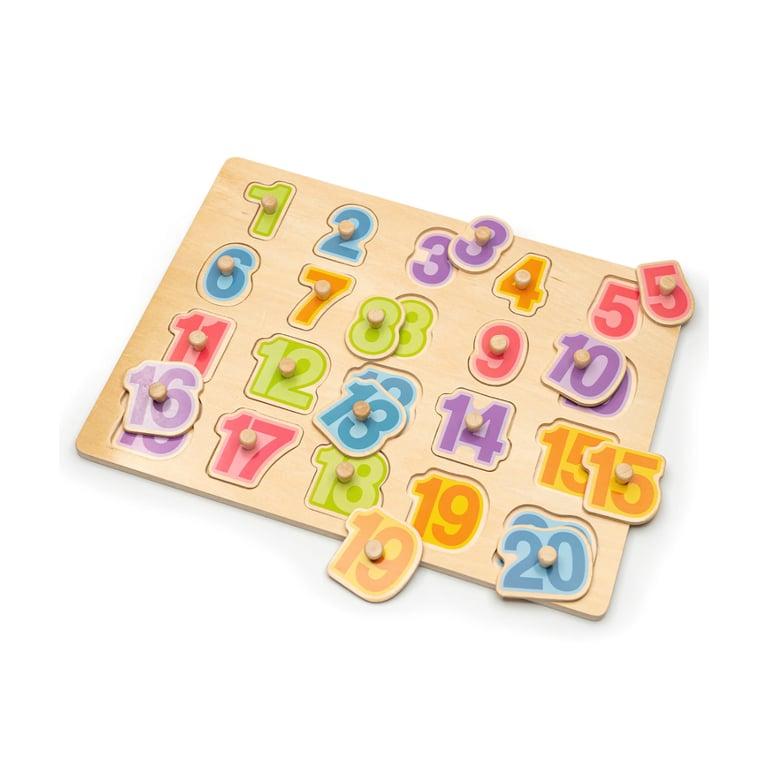 Montessori REU Bimi Boo Wooden Numbers Puzzle Board