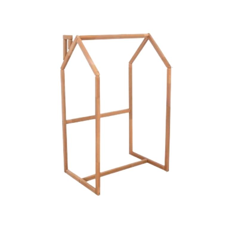 Montessori BusyWood Kids Clothing Rack Natural