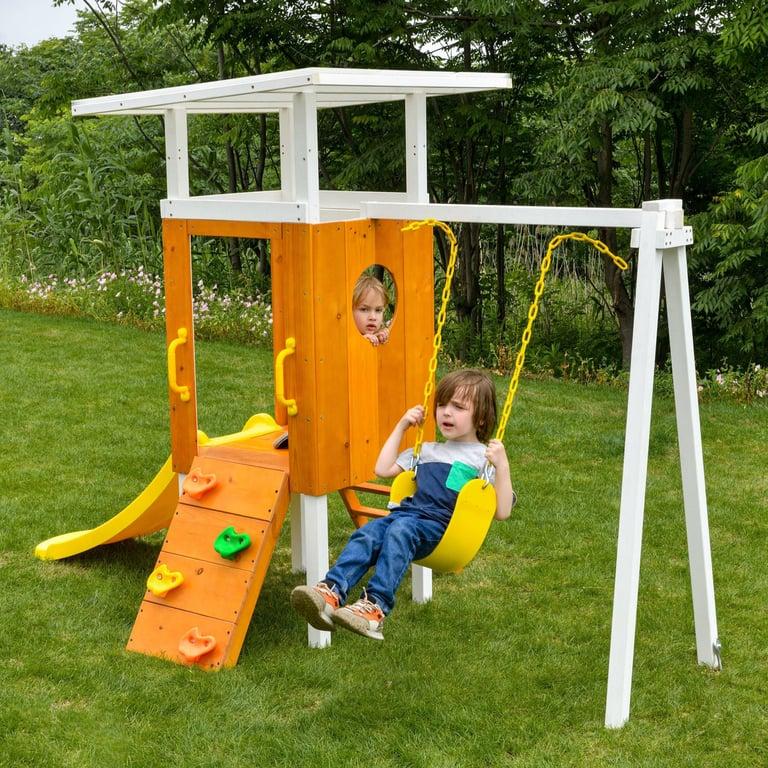 Montessori Avenlur Forest Outdoor Toddler Swing Set Small