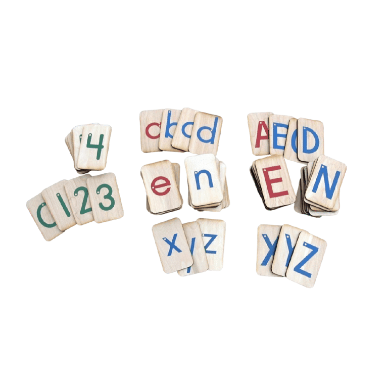 Montessori Polliwog Laser Creations Sandpaper Letters and Numbers with Starting Points