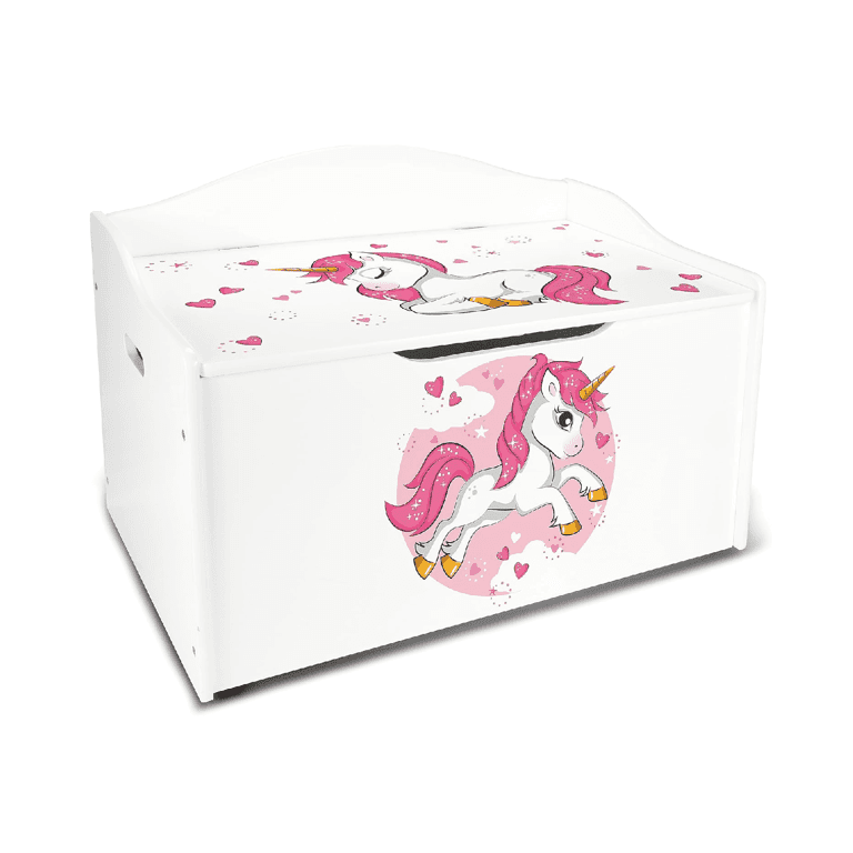 Montessori Leomark XL Storage Bench Pink Unicorn