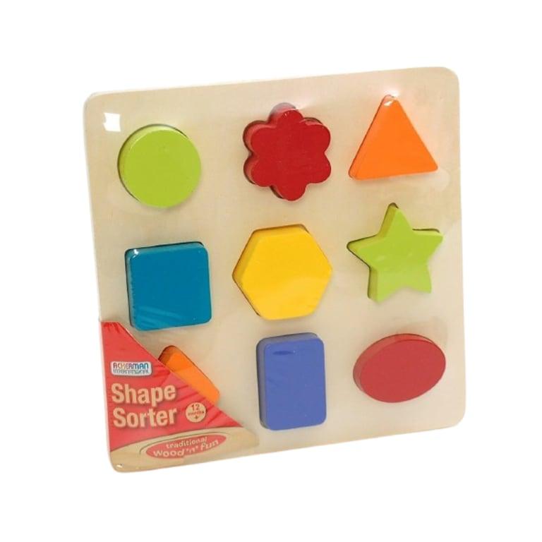 Montessori Ackerman Wooden Shape Sorter Puzzle