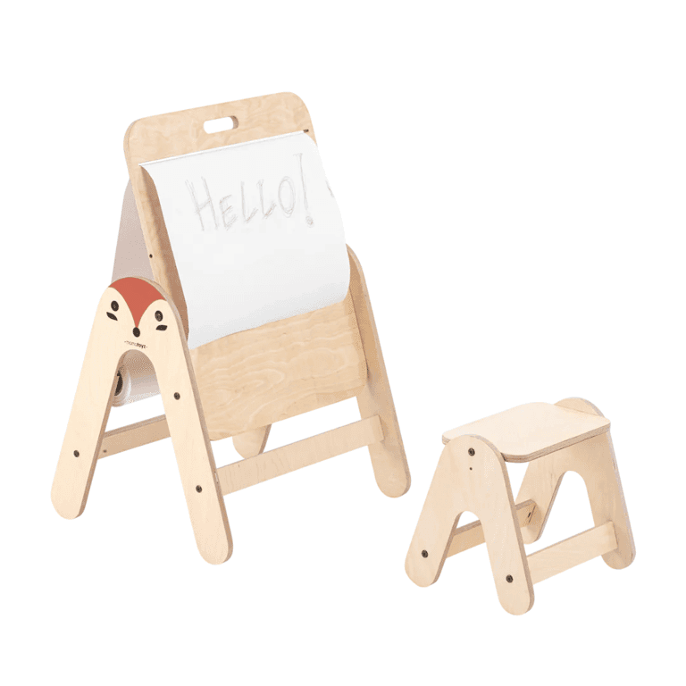 Montessori Mamatoyz Drawing Board Activity Table With Stool Fox