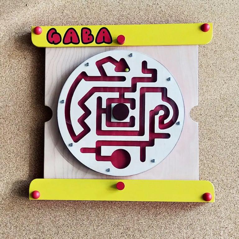 Montessori GABA Mini Labyrinth Wall Activity Toy