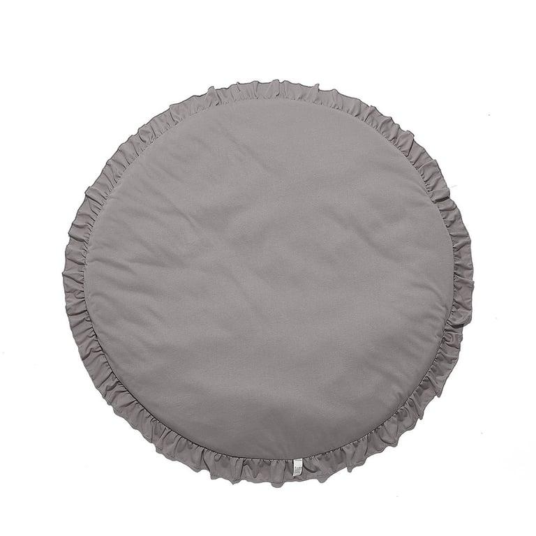 Montessori Wonder Space Ruffle Play Mat Gray