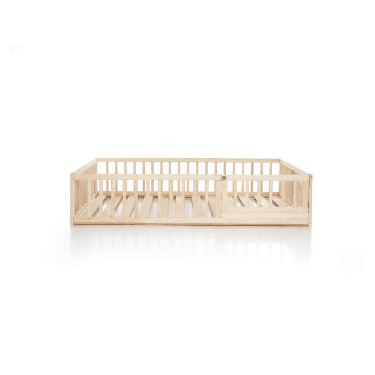 Montessori Home for Dreams Floor Bed Full Painted Eco Wax with Slats