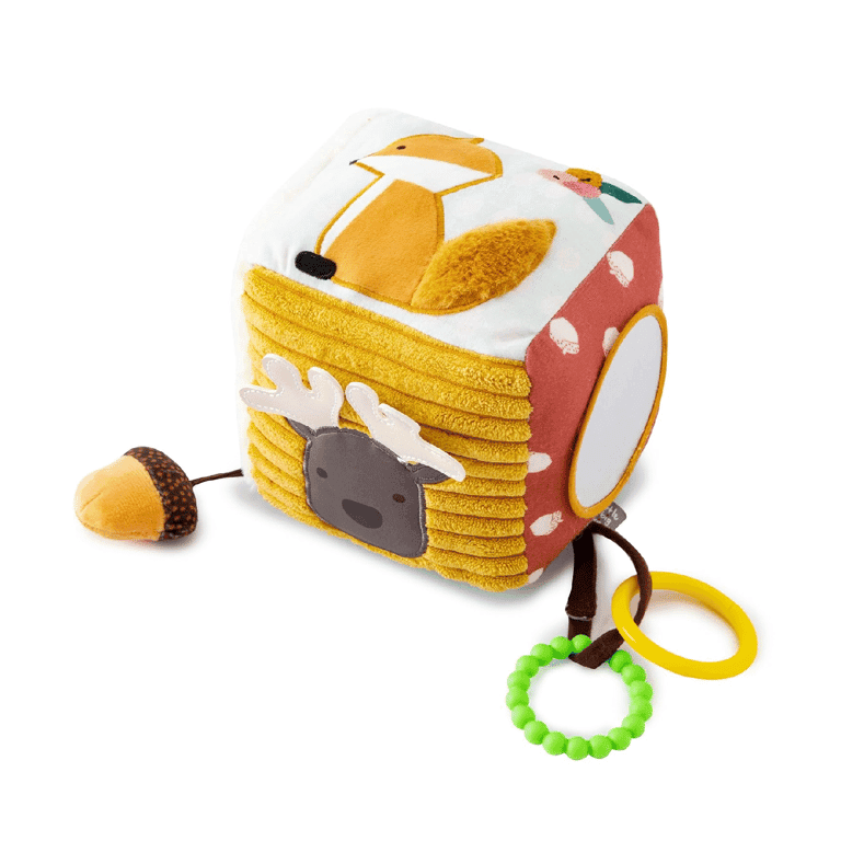 Montessori Little Big Friends Soft Activity Cube Forest