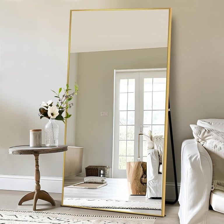 Montessori NicBex Oversized Full Length Mirror With Stand 76 x 35 Inches Gold