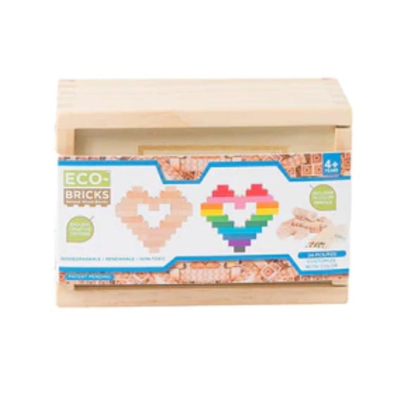 Montessori REU Once Kids Eco-Bricks Wooden Bricks 24 Pcs
