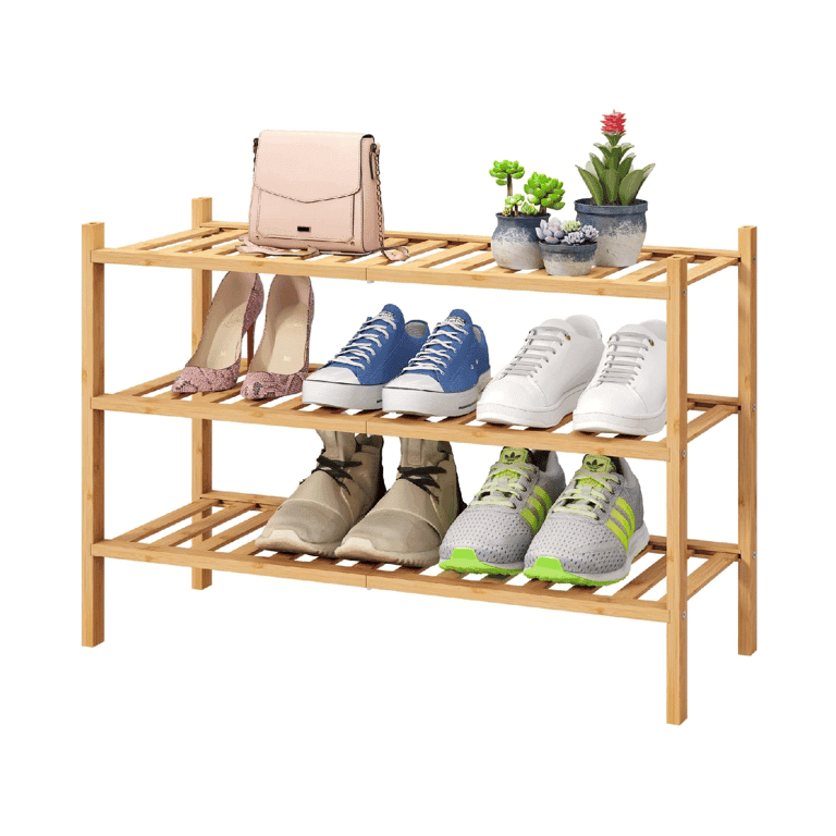 Montessori viewcare Shoe Rack 3-Tier Natural