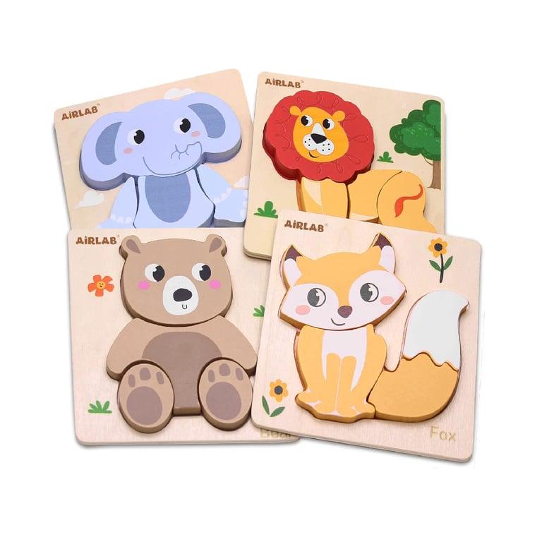 Montessori Airlab Wooden Puzzle Forest Animals