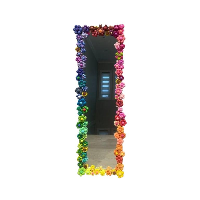 Montessori JCROOCHET Full Length Flower Mirror