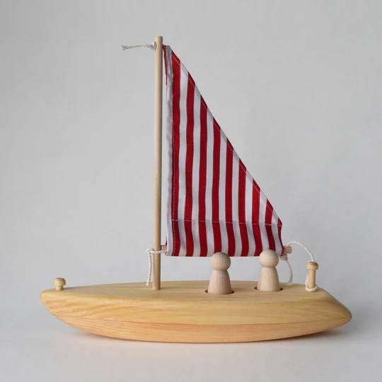 Montessori Salt Air Supply Sailboat Red