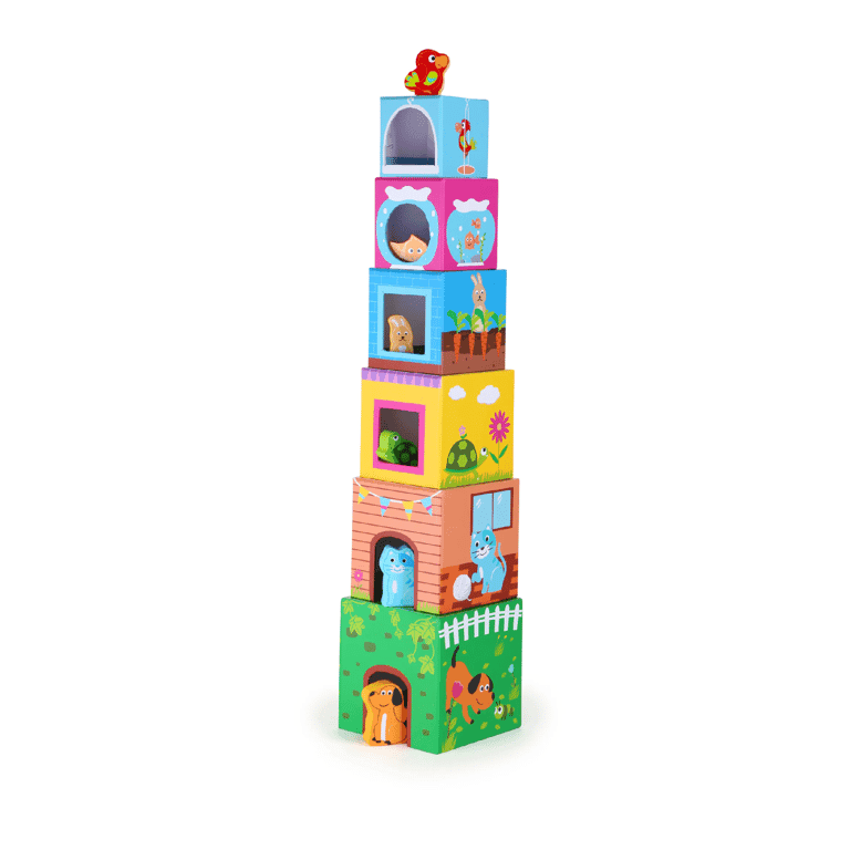 Montessori Small Foot Stacking Block Pets