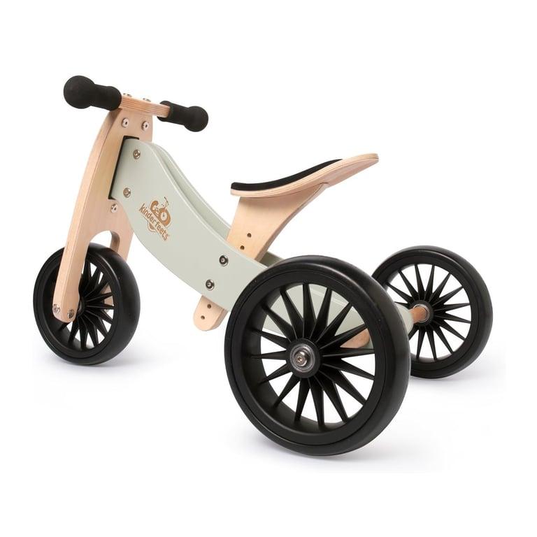 Montessori Kinderfeets Tiny Tot Plus 2-in-1 Balance Bike Silver Sage