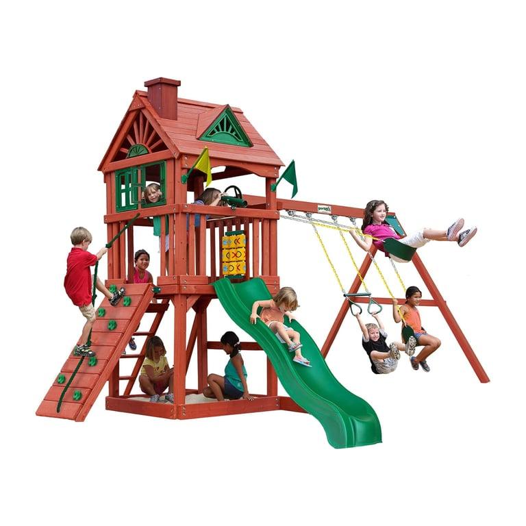 Montessori Gorilla Playsets Sandbox Swing Set Nantucket II