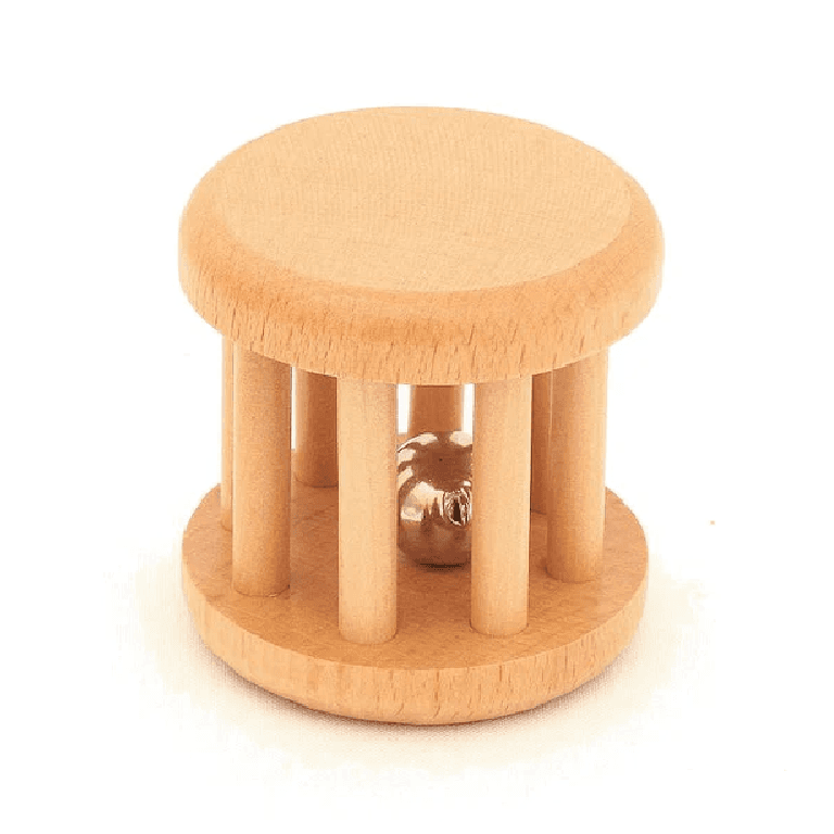 Montessori Pink Montessori Natural Baby Toy Small Bell