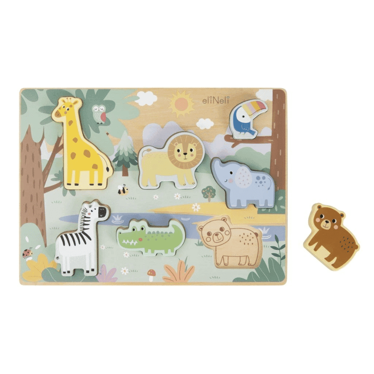 Montessori Elis Design Jigsaw Puzzle Zoo