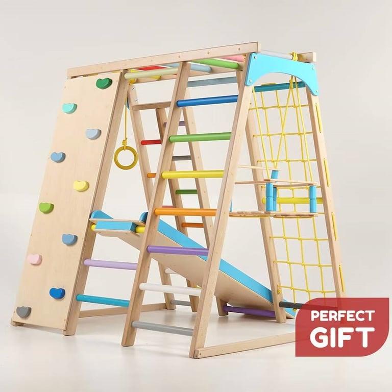 Montessori Tod Gym Playground Set Climbing Gym Natural