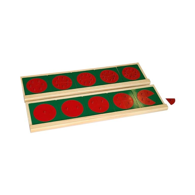 Montessori IFIT Metal Fraction Circles With Stands