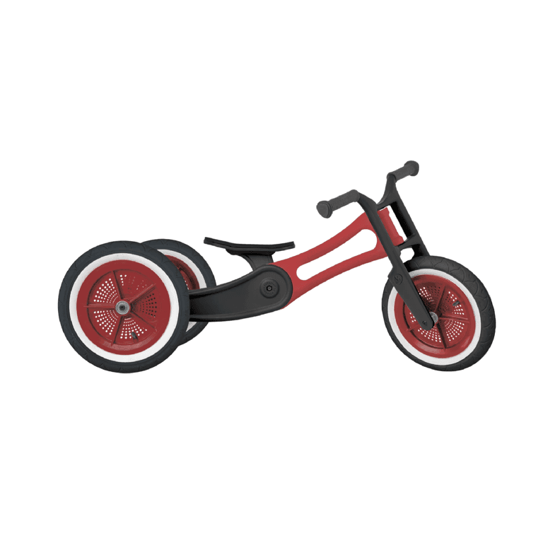 Montessori Wishbone Recycled 3-in-1 Balance Bike Red